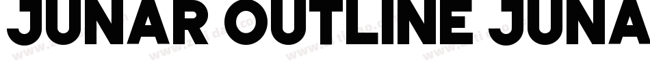 JUNAR OUTLINE JUNAR字体转换